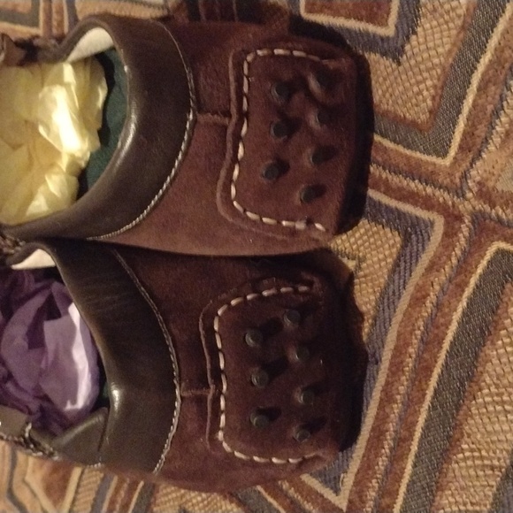 Men's Bass Dark Brown Bass Slip on leather shoes size 9.5 - Picture 7 of 8